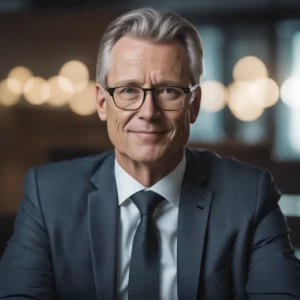 Executor in Alberta organizing estate documents for probate.